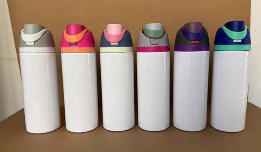 24oz Stainless Steel Sublimation Flip top Tumblers